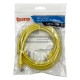 Патч-корд Buro UTP 4 пары cat5E CCA molded 3м желтый RJ-45 (m)-RJ-45 (m)