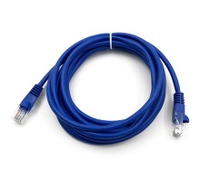 Патч-корд Buro UTP 4 пары cat5E CCA molded 3м синий RJ-45 (m)-RJ-45 (m)