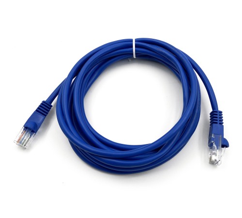 Патч-корд Buro UTP 4 пары cat5E CCA molded 3м синий RJ-45 (m)-RJ-45 (m) Патч-корд Buro UTP 4 пары cat5E CCA molded 3м синий RJ-45 (m)-RJ-45 (m)