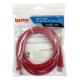 Патч-корд Buro UTP 4 пары cat5E CCA molded 3м красный RJ-45 (m)-RJ-45 (m)