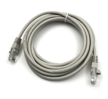 Патч-корд Buro UTP-5E-3M-G UTP 4 пары cat5E CCA molded 3м серый RJ-45 (m)-RJ-45 (m)
