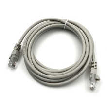 Патч-корд Buro UTP-5E-3M-G UTP 4 пары cat5E CCA molded 3м серый RJ-45 (m)-RJ-45 (m)