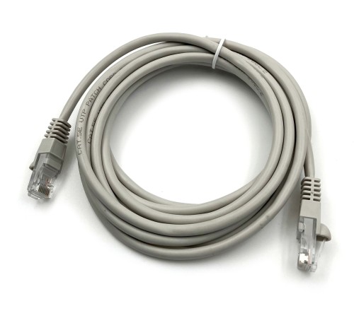 Патч-корд Buro UTP-5E-3M-G UTP 4 пары cat5E CCA molded 3м серый RJ-45 (m)-RJ-45 (m) Патч-корд Buro UTP-5E-3M-G UTP 4 пары cat5E CCA molded 3м серый RJ-45 (m)-RJ-45 (m)