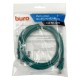 Патч-корд Buro UTP 4 пары cat5E CCA molded 2м зеленый RJ-45 (m)-RJ-45 (m)