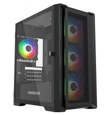 Корпус Powercase Alisio Micro X4B V2, Tempered Glass, 4х 120mm ARGB fans, ARGB HUB, чёрный, mATX  (CAMCXB-A4)