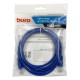 Патч-корд Buro UTP 4 пары cat5E CCA molded 2м синий RJ-45 (m)-RJ-45 (m)