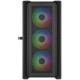 Корпус Powercase Alisio Micro X4B V2, Tempered Glass, 4х 120mm ARGB fans, ARGB HUB, чёрный, mATX  (CAMCXB-A4)