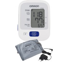 Тонометр автоматический Omron M2 Basic (HEM-7121-ARU) с адаптером