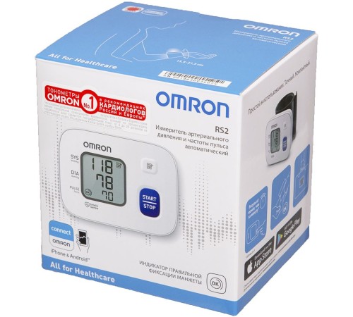 Тонометр автоматический Omron RS2 (HEM-6121-RU) Тонометр автоматический Omron RS2 (HEM-6121-RU)