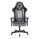 Кресло игровое Бюрократ VIKING 7 KNIGHT Fabric серый Loft ромбик текстиль/эко.кожа с подголов. крестовина металл