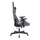 Кресло игровое Бюрократ VIKING 7 KNIGHT Fabric серый Loft ромбик текстиль/эко.кожа с подголов. крестовина металл