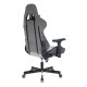 Кресло игровое Бюрократ VIKING 7 KNIGHT Fabric серый Loft ромбик текстиль/эко.кожа с подголов. крестовина металл