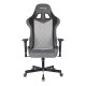 Кресло игровое Бюрократ VIKING 7 KNIGHT Fabric серый Loft ромбик текстиль/эко.кожа с подголов. крестовина металл