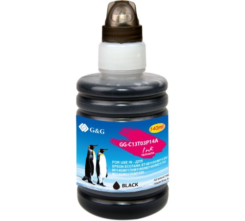 Чернила G&G GG-C13T03P14A черный 140мл для Epson M1100/M1120/M1140/M1170/M1180