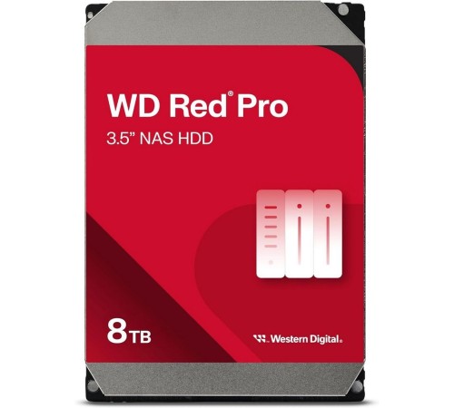 Жесткий диск Western Digital 8ТБ WD8005FFBX Red Pro 3,5" 7200RPM 256MB (SATA-III) NAS
