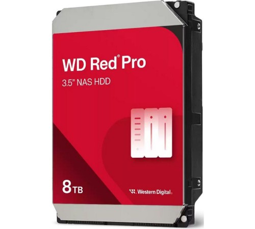 Жесткий диск Western Digital 8ТБ WD8005FFBX Red Pro 3,5" 7200RPM 256MB (SATA-III) NAS