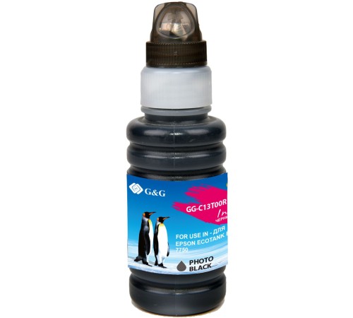Чернила G&G GG-C13T00R140 черный 70мл для Epson EcoTank 7700/7750
