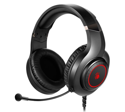 Наушники с микрофоном A4Tech Bloody G220 черный 2м мониторные оголовье (G220 AUX3.5-4PIN + USB)