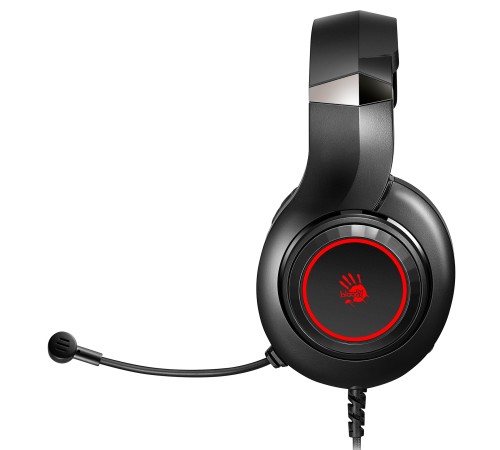 Наушники с микрофоном A4Tech Bloody G220 черный 2м мониторные оголовье (G220 AUX3.5-4PIN + USB)