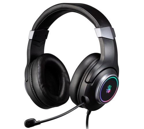 Наушники с микрофоном A4Tech Bloody G350 черный 2м мониторные USB оголовье (G350 USB/ BLACK)