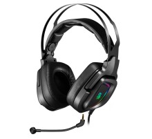 Наушники с микрофоном A4Tech Bloody G570 черный/серый 2м мониторные USB оголовье (G570 USB/ BLACK + GREY)