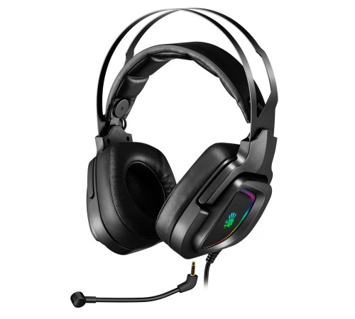 Наушники с микрофоном A4Tech Bloody G570 черный/серый 2м мониторные USB оголовье (G570 USB/ BLACK + GREY) Наушники с микрофоном A4Tech Bloody G570 черный/серый 2м мониторные USB оголовье (G570 USB/ BLACK + GREY)