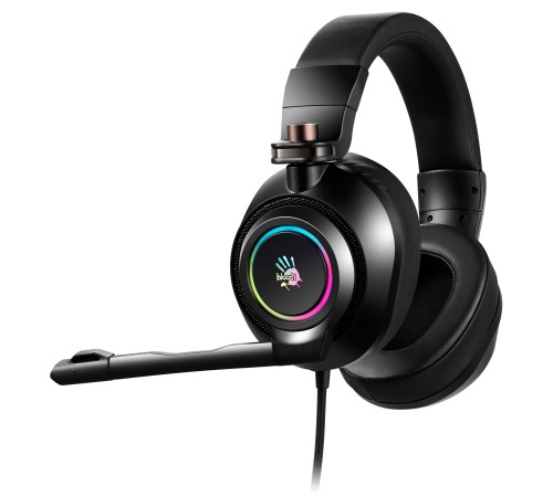 Наушники с микрофоном A4Tech Bloody G580 черный 2м мониторные USB оголовье (G580 USB /BLACK)