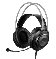 Наушники с микрофоном A4Tech Fstyler FH200U серый 2м накладные USB оголовье (FH200U GREY)
