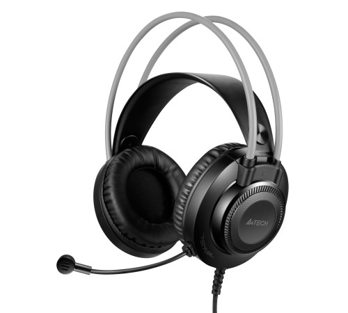 Наушники с микрофоном A4Tech Fstyler FH200U серый 2м накладные USB оголовье (FH200U GREY) Наушники с микрофоном A4Tech Fstyler FH200U серый 2м накладные USB оголовье (FH200U GREY)