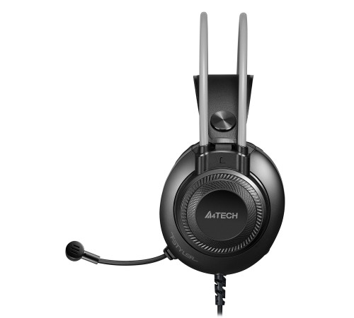 Наушники с микрофоном A4Tech Fstyler FH200U серый 2м накладные USB оголовье (FH200U GREY) Наушники с микрофоном A4Tech Fstyler FH200U серый 2м накладные USB оголовье (FH200U GREY)