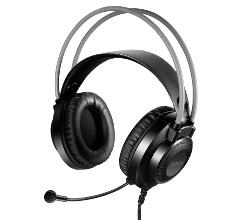 Наушники с микрофоном A4Tech Fstyler FH200U серый 2м накладные USB оголовье (FH200U GREY) Наушники с микрофоном A4Tech Fstyler FH200U серый 2м накладные USB оголовье (FH200U GREY)