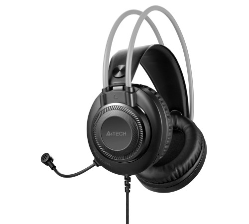 Наушники с микрофоном A4Tech Fstyler FH200U серый 2м накладные USB оголовье (FH200U GREY) Наушники с микрофоном A4Tech Fstyler FH200U серый 2м накладные USB оголовье (FH200U GREY)