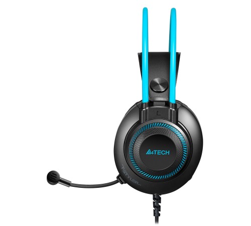 Наушники с микрофоном A4Tech Fstyler FH200U серый/синий 2м накладные USB оголовье (FH200U BLUE) Наушники с микрофоном A4Tech Fstyler FH200U серый/синий 2м накладные USB оголовье (FH200U BLUE)