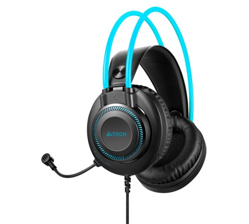 Наушники с микрофоном A4Tech Fstyler FH200U серый/синий 2м накладные USB оголовье (FH200U BLUE) Наушники с микрофоном A4Tech Fstyler FH200U серый/синий 2м накладные USB оголовье (FH200U BLUE)