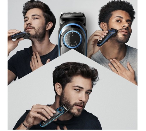 Триммер Braun BT5242 + Бритва Gillette + 2 кас черный (насадок в компл:3шт)