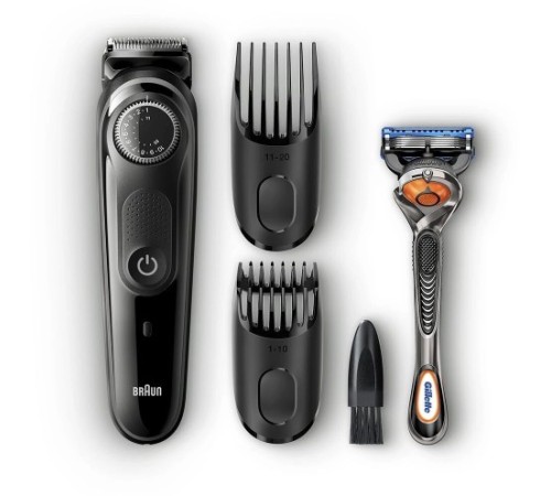 Триммер Braun BT5242 + Бритва Gillette + 2 кас черный (насадок в компл:3шт)