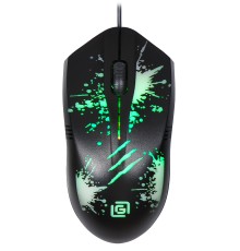 Мышь Оклик 398G черный оптическая (1000dpi) USB (3but)