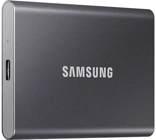 Накопитель SSD Samsung USB-C 1Tb MU-PC1T0T/WW T7 1.8" черный