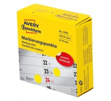 Этикетки Avery Zweckform 3856 250шт на листе диаметр 19мм/70г/м2/желтый самоклей. универсальная (упак.:1рул)
