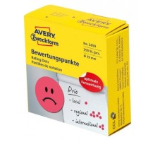 Этикетки Avery Zweckform 3859 250шт на листе диаметр 19мм/70г/м2/красный самоклей. универсальная (упак.:1рул)