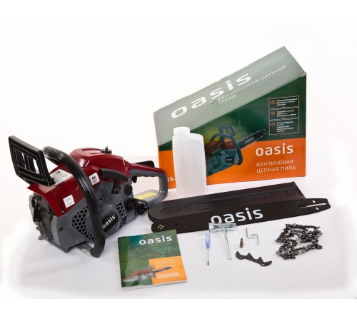 Бензопила Oasis GS-4516 (R) 2000Вт 2.7л.с. дл.шин.:16" (40cm) Бензопила Oasis GS-4516 (R) 2000Вт 2.7л.с. дл.шин.:16" (40cm)