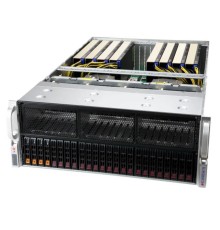 Серверная платформа Supermicro GPU A+ 4U Server 4125GS-TNRT noCPU(2)9004 EPYC/TDP 400W/no DIMM(24) only DDR5/SATARAID HDD(2)SFF NVMe(4)SFF/2x10Gbe/support up to 8 double/Single width GPU/4x2000W (AS -4125GS-TNRT)