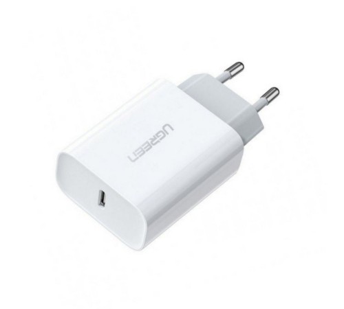 Зарядное устройство UGREEN CD137 (60450) Fast Charging Power Adapter With PD 20W EU. Цвет: белый Зарядное устройство UGREEN CD137 (60450) Fast Charging Power Adapter With PD 20W EU. Цвет: белый