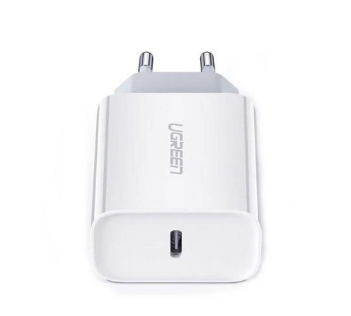Зарядное устройство UGREEN CD137 (60450) Fast Charging Power Adapter With PD 20W EU. Цвет: белый Зарядное устройство UGREEN CD137 (60450) Fast Charging Power Adapter With PD 20W EU. Цвет: белый