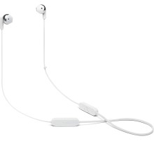 Гарнитура вкладыши JBL T215BTC белый беспроводные bluetooth шейный обод (JBLT215BTWHT)