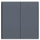 Выключатель двухклавишный без нейтрали Aqara Smart Wall Switch H1 EU (WS-EUK02 graphite)
