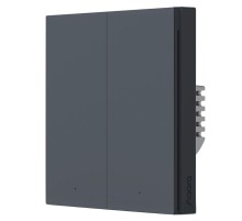 Выключатель двухклавишный без нейтрали Aqara Smart Wall Switch H1 EU (WS-EUK02 graphite)