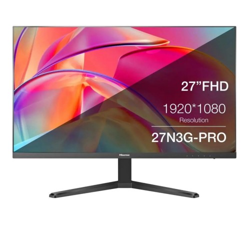 Монитор 27" Hisense 27N3G-PRO Black (IPS, 1920x1080, D-sub+HDMI, 5 ms, 178°/178°, 250 cd/m, 1000:1, 100Hz)