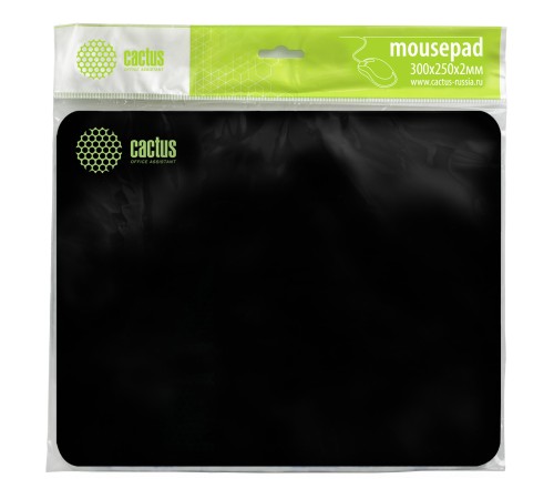 Коврик для мыши Cactus CS-MP-P01M Средний черный 300x250x2мм Коврик для мыши Cactus CS-MP-P01M Средний черный 300x250x2мм