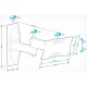 Кронштейн для телевизора Holder LCDS-5064 белый 10"-32" макс.30кг настенный поворотно-выдвижной и наклонный